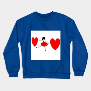 a ballerina Crewneck Sweatshirt